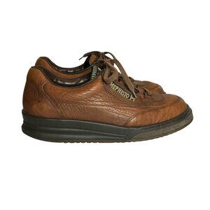MEPHISTO Runoff Airjet System Mens 8 Brown Leather Derby Shoes